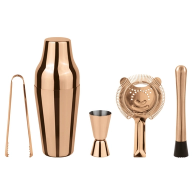 Cocktailset Paderno Parisian Mirror Copper (Set of 5)