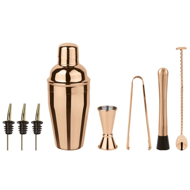 Cocktailset Paderno Cobbler Mirror Copper (8er-Set)