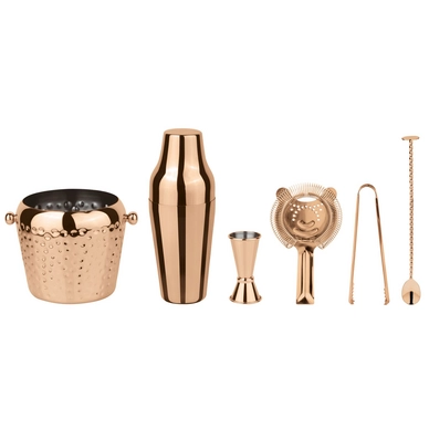 Cocktailset Paderno Ice Mirror Copper (Set van 6)