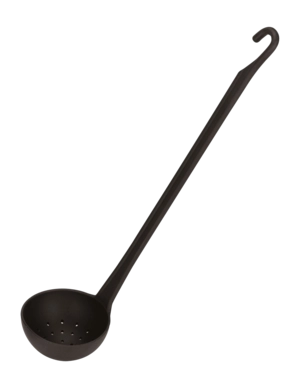 Sauce Ladle Paderno Series 12900 Pa+plus Black 6.5 cm Perforated