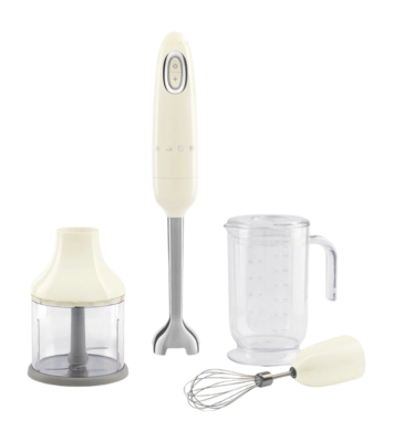 Mixeur Plongeant Smeg HBF03CREU 50s Style Crème