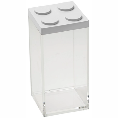 Storage Container Tall Omada Brickstore White 1.5 L