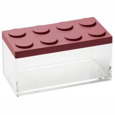 Opbergbox Laag Omada Brickstore Red 1,5 L