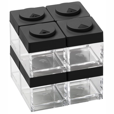 Kruidenpot Omada Brickstore Black (8-Delig)