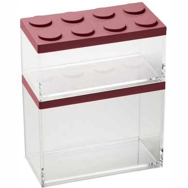 Opbergbox Omada Brickstore Red (2-Delig)