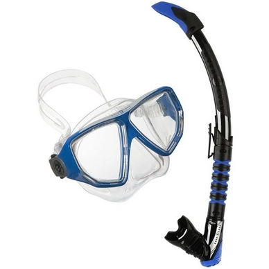 Schnorchel-Set Aqua Lung Sport Oyster LX + Zephyr Flex LX Blau