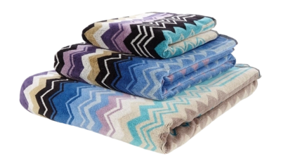 Hand Towel Missoni Giacomo Turquoise Multicolor (40 x 70 cm)