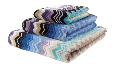 Handtuch Missoni Giacomo Turquoise Multicolor (70 x 115 cm)