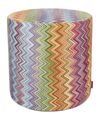 Poef Missoni Jarris Cylinder Red Multicolor 25
