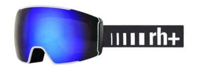 Ski Goggles RH+ Unisex Code Matt White / Lens Revo Blue / El Black-White