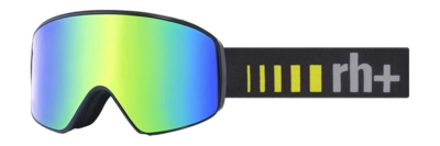 Ski Goggles RH+ Unisex Logo Evo Matt Black / Lens Revo Gold / El Black-Acid Lime-Grey