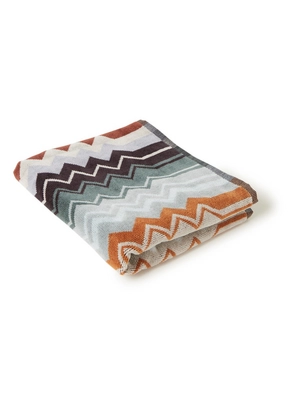 Hand Towel Missoni Giacomo Green Multicolor (40 x 70 cm)