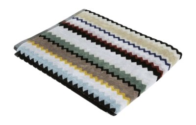Serviette de Bain Missoni Curt Noir Multicolor (80 x 160 cm)