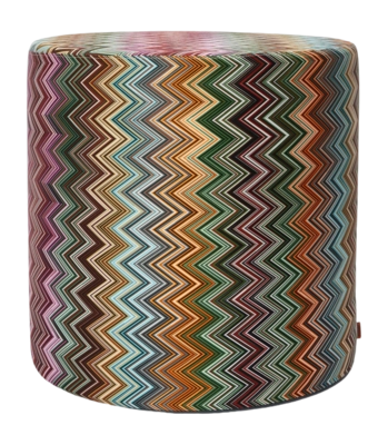 Poef Missoni Jarris Cylinder Orange Multicolor 25