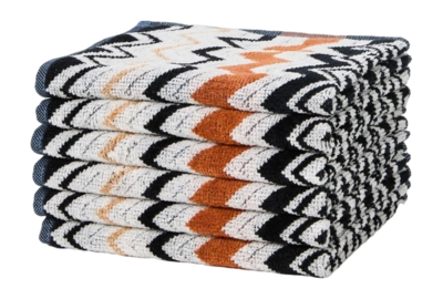 Gezichtsdoekje Missoni Bernard Black Multicolor (Set van 6)