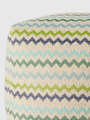 Poef Missoni Capri Outdoor Cube Green Multicolor