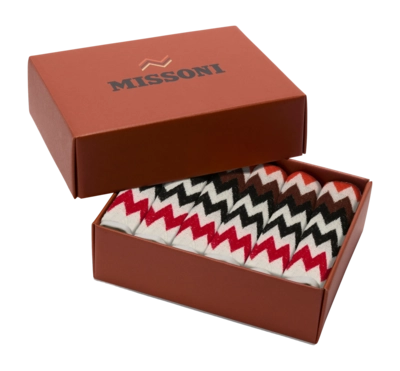 Gesichtshandtuch Missoni Best Red Multicolor (Set von 6 Stück)