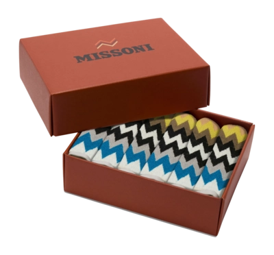 Gezichtsdoekje Missoni Best Black Multicolor (set van 6)