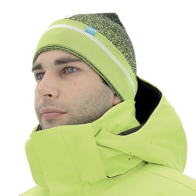 Muts UYN Unisex Natyon Two Tone Beanie Black Kiwi Colada White Small