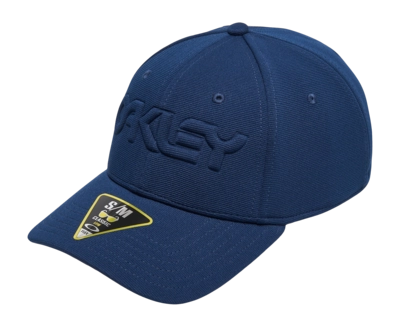 Pet Oakley 6 Panel Stretch Embossed Team Navy L/XL
