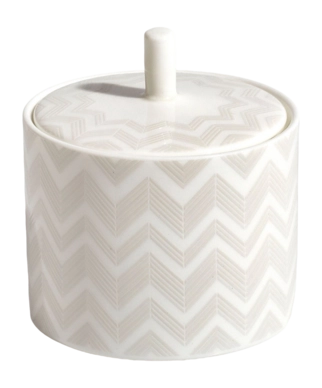 Suikerpot Missoni Zig Zag White