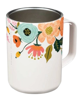 Drinkbeker Corkcicle Classic Crème Floral 475 ml