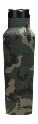 Thermosfles Corkcicle Sport Canteen Green Camo 590 ml