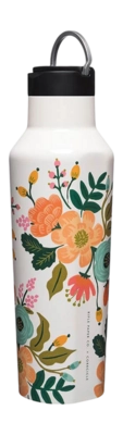 Thermal Flask Corkcicle Sport Canteen Cream Floral 590 ml
