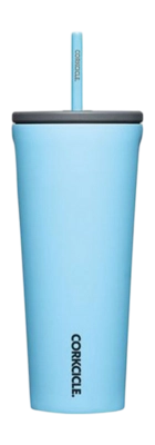 Thermal Mug Corkcicle Cold Cup with Straw Blue 710 ml
