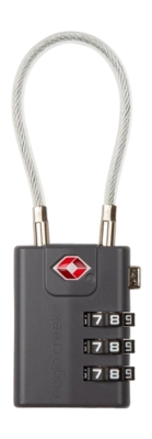 Schloss Eagle Creek Cable TSA Lock & Cable Black