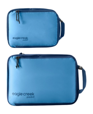 Packwürfel Eagle Creek Pack-It Isolate Compression Cube Set S/M Unisex Blue Dawn