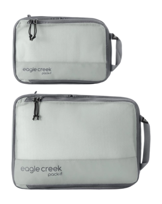 Organisateur de Bagage Eagle Creek Pack-It Reveal Compression Cube Set S/M Storm Gris
