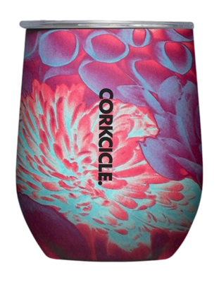 Thermosbeker Corkcicle Stemless Dopamine Floral 350 ml
