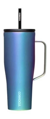 Thermosbeker Corkcicle Cold Cup XL met Rietje Shiny Turquoise 890 ml