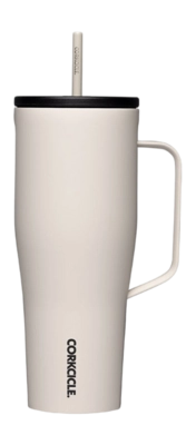 Thermosbeker Corkcicle Cold Cup XL met Rietje Latte 890 ml