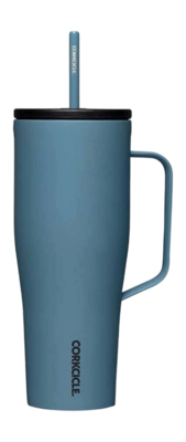 Thermosbeker Corkcicle Cold Cup XL met Rietje Blauw 890 ml