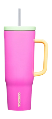 Thermosbeker Corkcicle Cruiser met Rietje Roze 1,2 L