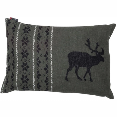 Sierkussen David Fussenegger Silvretta Nordic Reindeer Dark Green (40 x 60 cm)