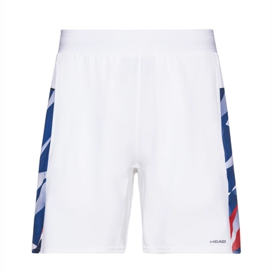 Tennishose HEAD Shorts Medley White Royal Herren