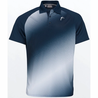 Polo HEAD Performance Dark Blue Print Herren
