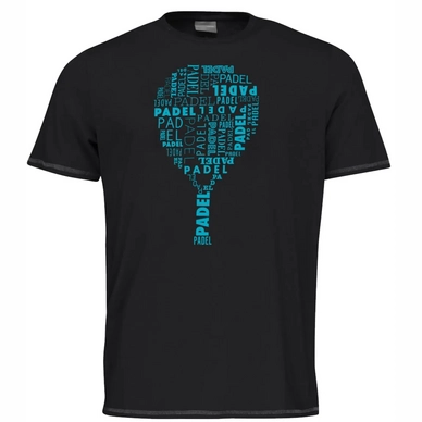 Padel-Shirt HEAD Typo Black Herren