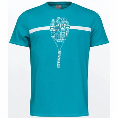 Padel-Shirt HEAD Typo Petrol Herren