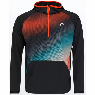 Maillot de Tennis HEAD Men Topspin Black Print Vision