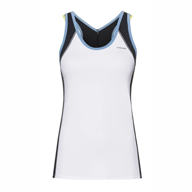 Vest Top HEAD Women Talia White Yellow