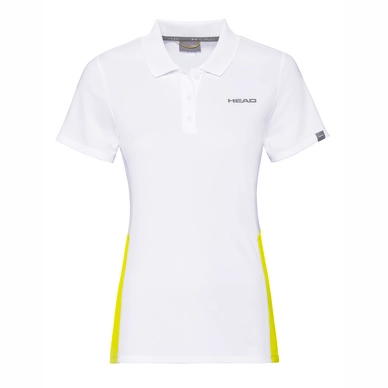Poloshirt HEAD Club Tech White Yellow Damen