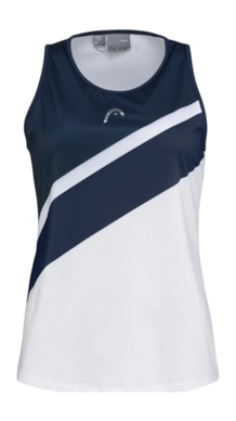 Tennisshirt HEAD Performance Tanktop White Print Damen