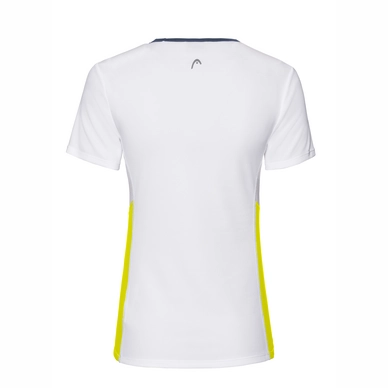 Tennisshirt HEAD Women Club Tech White Yellow