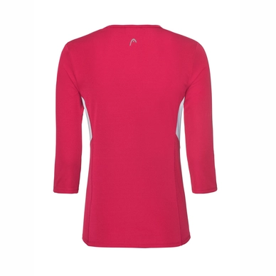 Tennisshirt HEAD Women Club Tech 3/4 Magenta