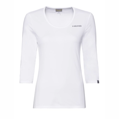 T-shirt de Tennis HEAD Women Club Tech 3/4 White