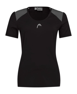 Tennisshirt HEAD Club 22 Tech Black Damen